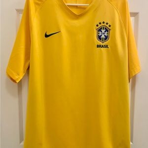 Men’s Nike Brazil Soccer Brazil Home Performance Stadium Jersey 2016